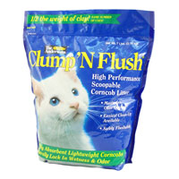 Clump 'N Flush corncob cat litter 7 lbs, 15.6lbs