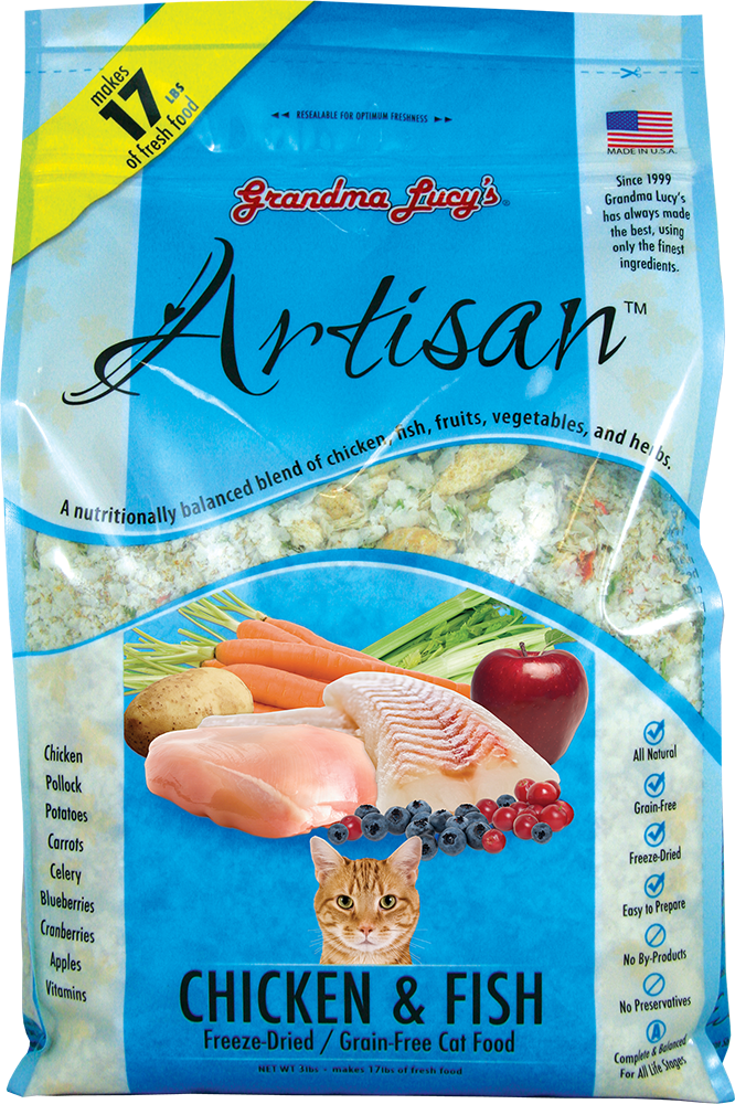 Grandma Lucy's Artisan Freeze Dried Chicken & Fish Cat Food