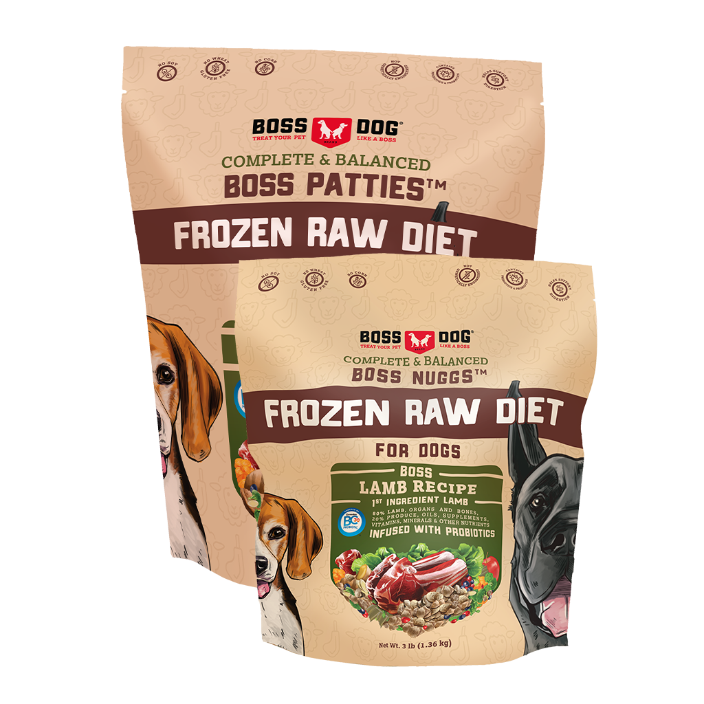 BossDog Raw Frozen Nuggets & Patties Lamb Diet BossDog Raw Frozen Nuggets & Patties Lamb Diet