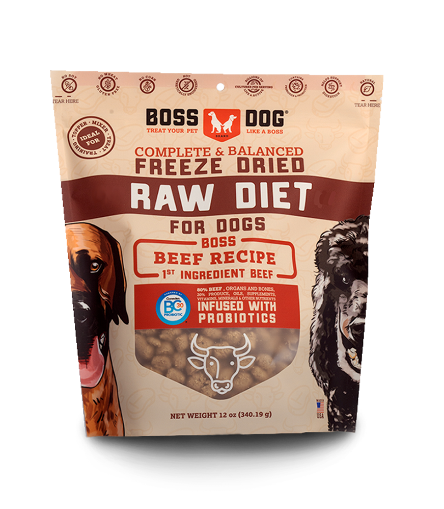 Boss Dog Freeze Dried Beef Diet