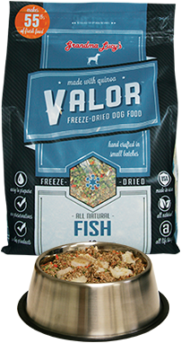 Grandma Lucy's Valor Fish Dog Food 3lb / 10lb Grandma Lucy's Valor Fish Dog Food 3lb / 10lb