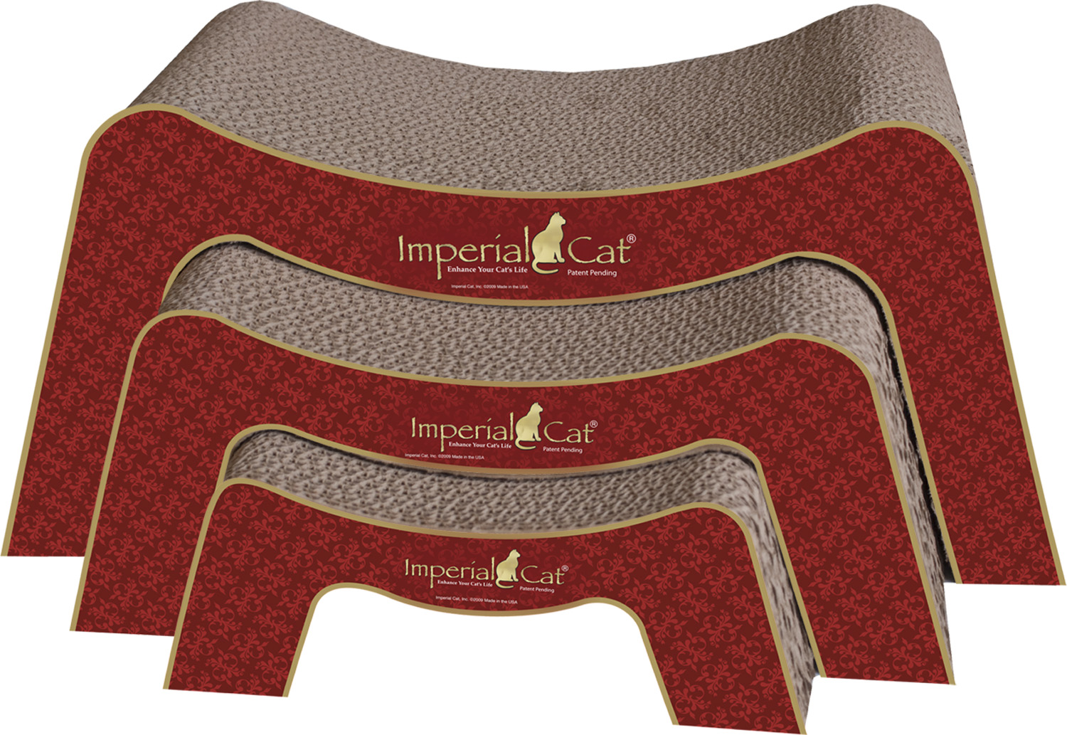 Imperila Cat -Shape Scratchers 3in1 Nesting